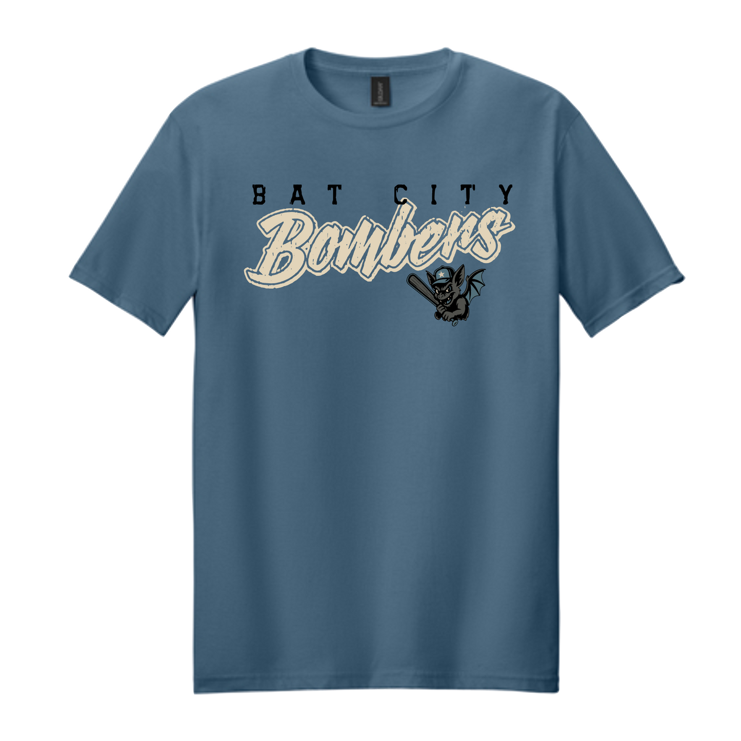 Blue Bat City Bombers Tee, Bat City Bombers Shirt, Bat City Bombers Baseball