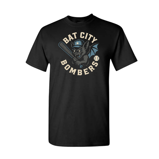 Bat City Bombers Logo Shirt, Bat City Baseball Tee, Bat City Bombers Spiritwear