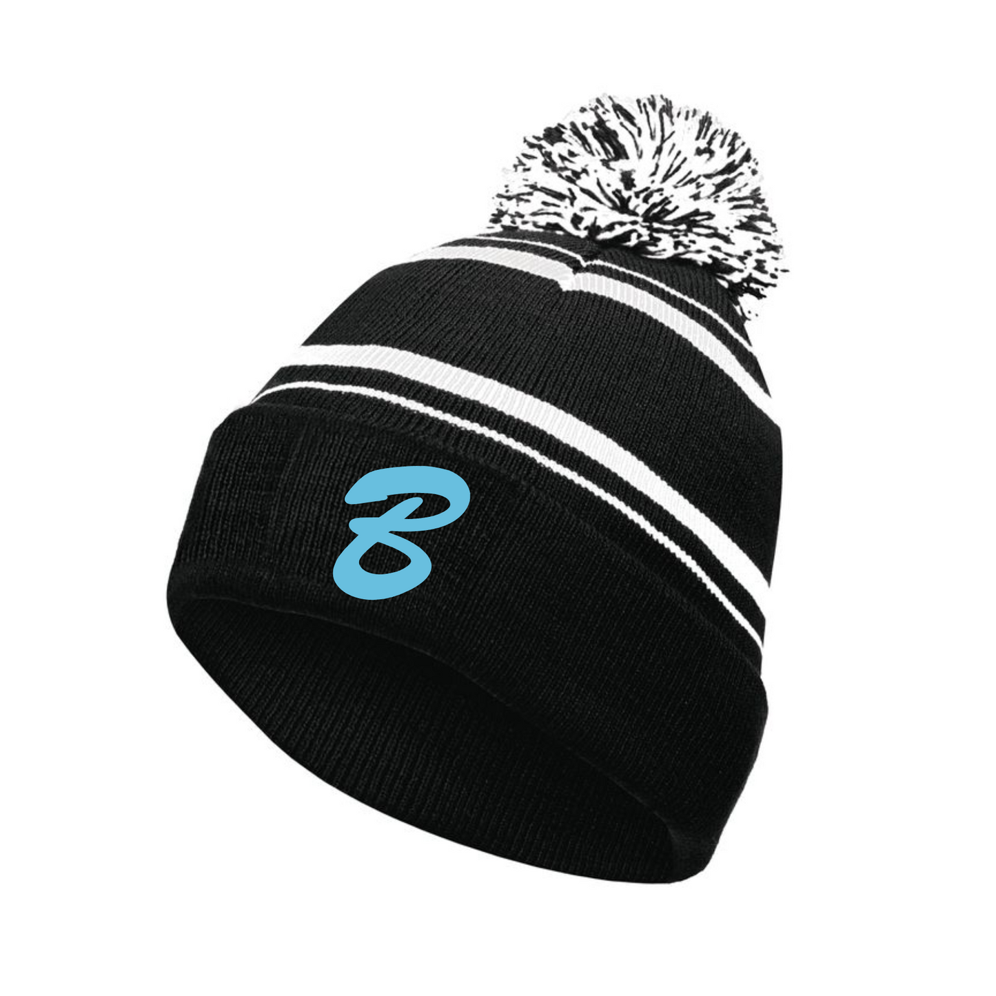 Black Bomber Beanie, Winter Hat, Bomber Baseball Beanie
