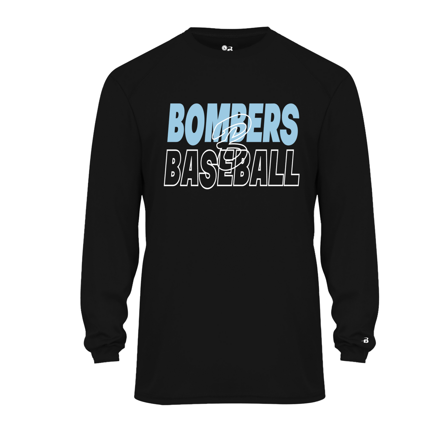 Black Bombers Baseball Shirt, Georgetown Bombers Tee, Drifit Bombers Baseball TShirt