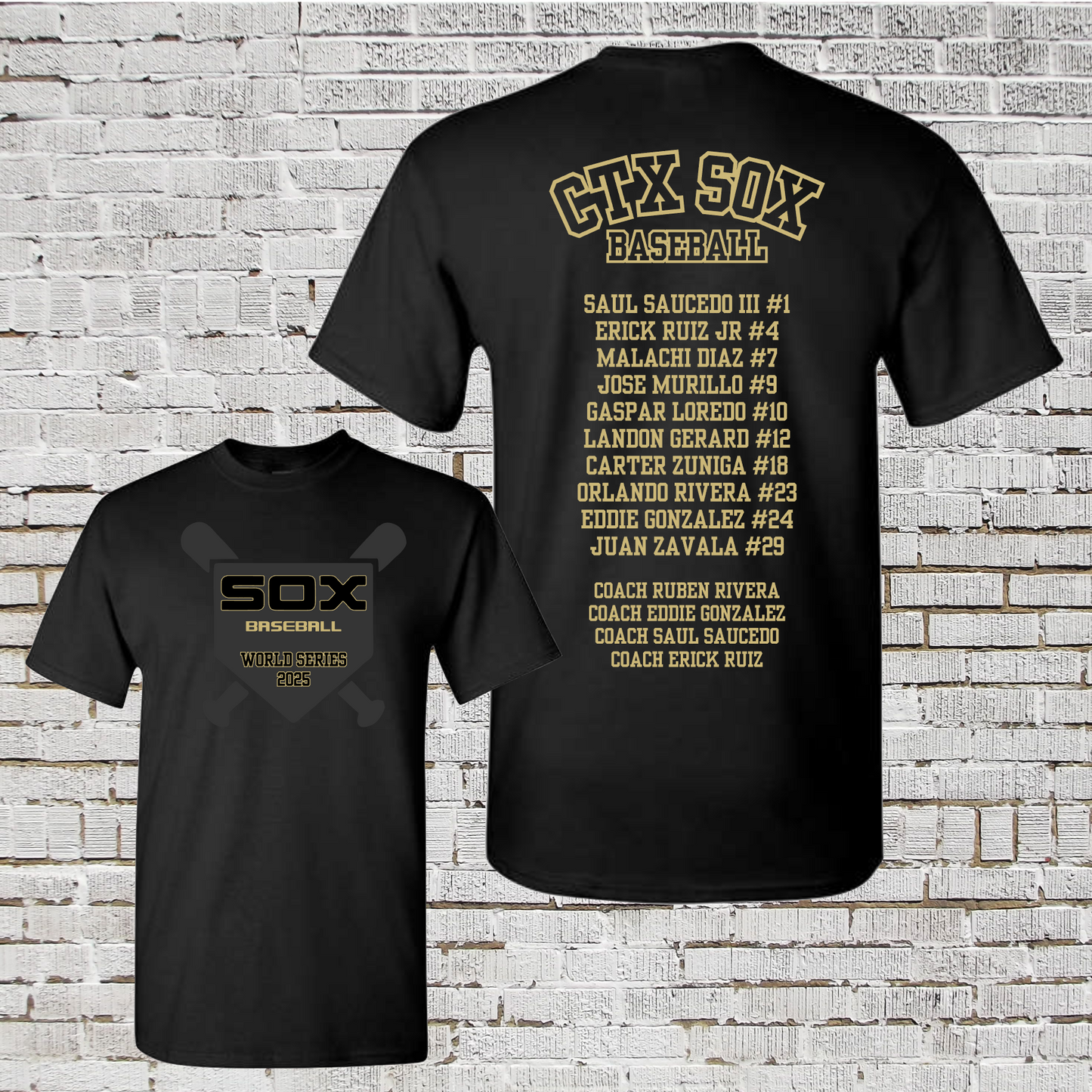 Spring 2025 Roster Shirt, CTX Sox Roster Tshirt, CTX Sox World Series Shirt