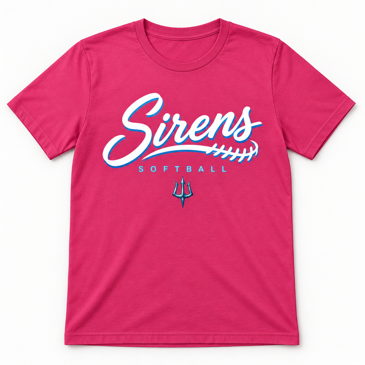 Sirens Softball Script Logo Tee