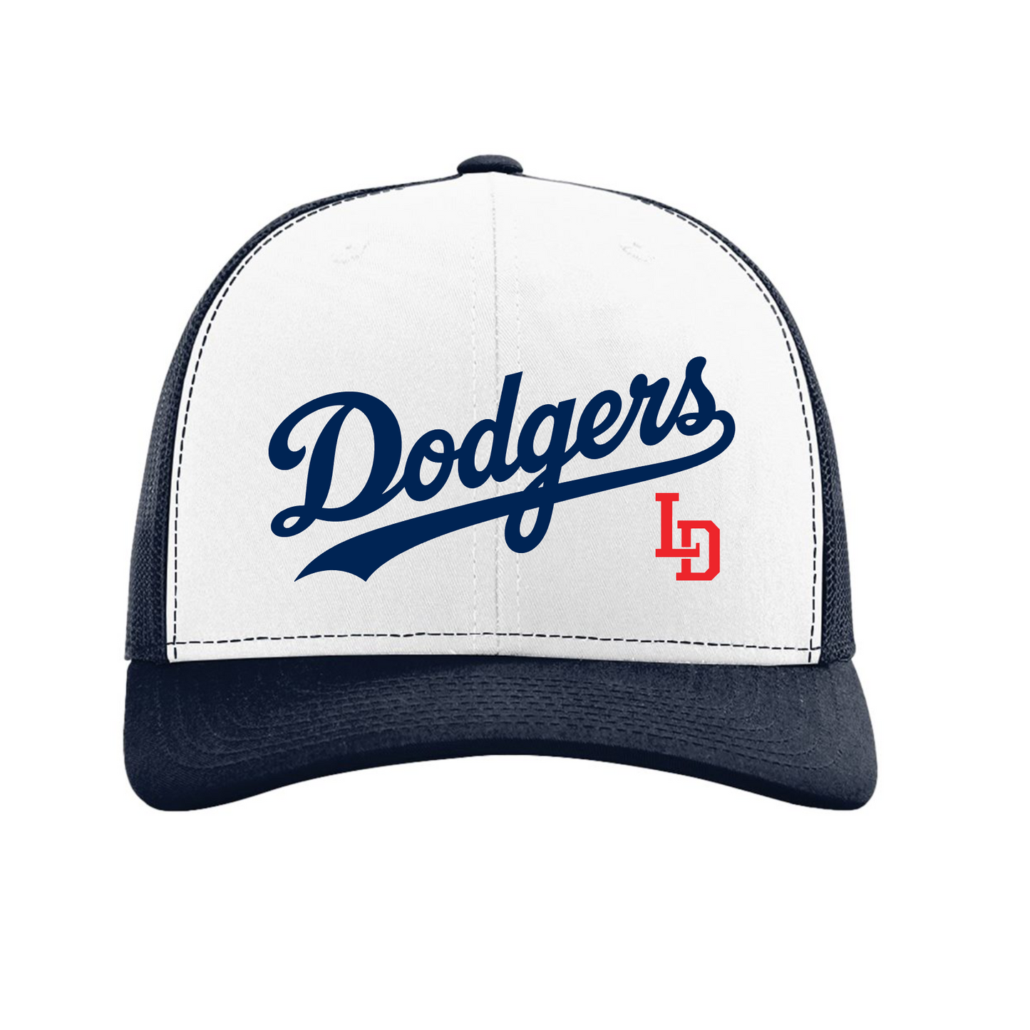 Leander Dodgers Embroidered Trucker Hat