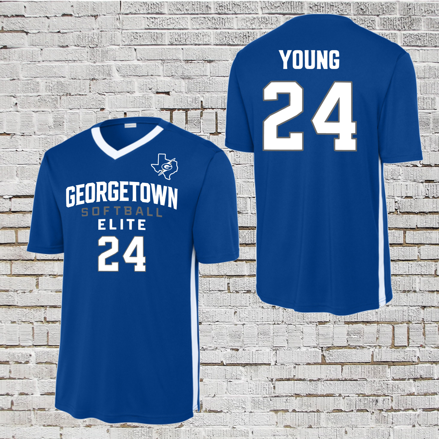 Georgetown Elite Blue Practice Shirts
