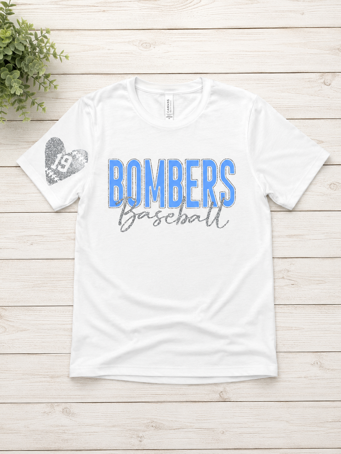Black Bombers Baseball Shirt, Georgetown Bombers Tee, Glitter Bombers Baseball TShirt