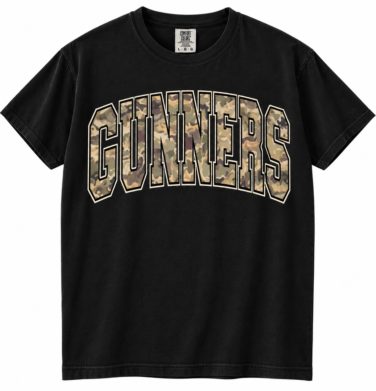 Black Gunners Camo T-Shirt