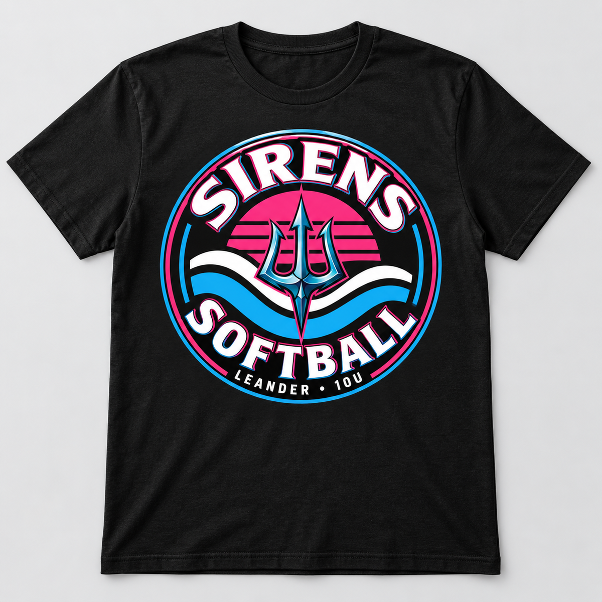 Sirens Leander 10U Retro Wave Softball Tee