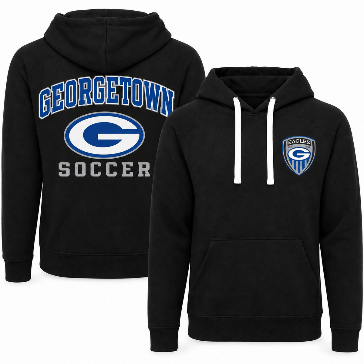 Georgetown Eagles Soccer Two-Sided Hoodie