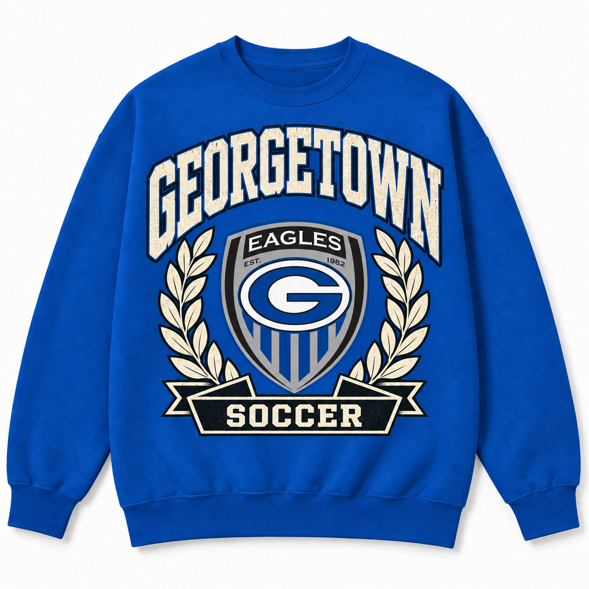 Vintage Georgetown Eagles Soccer Crest Crewneck
