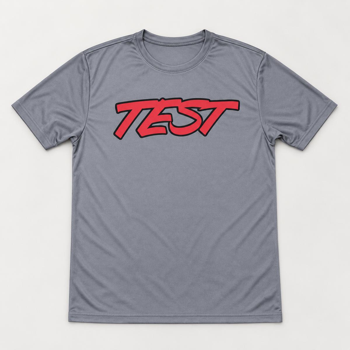 TEST Baseball Gray Performance Tee