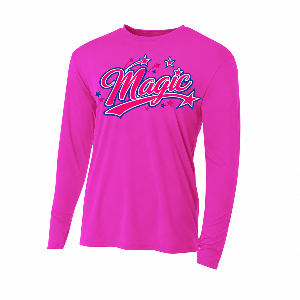 Pink Magic Softball Drifit Long Sleeve Tee