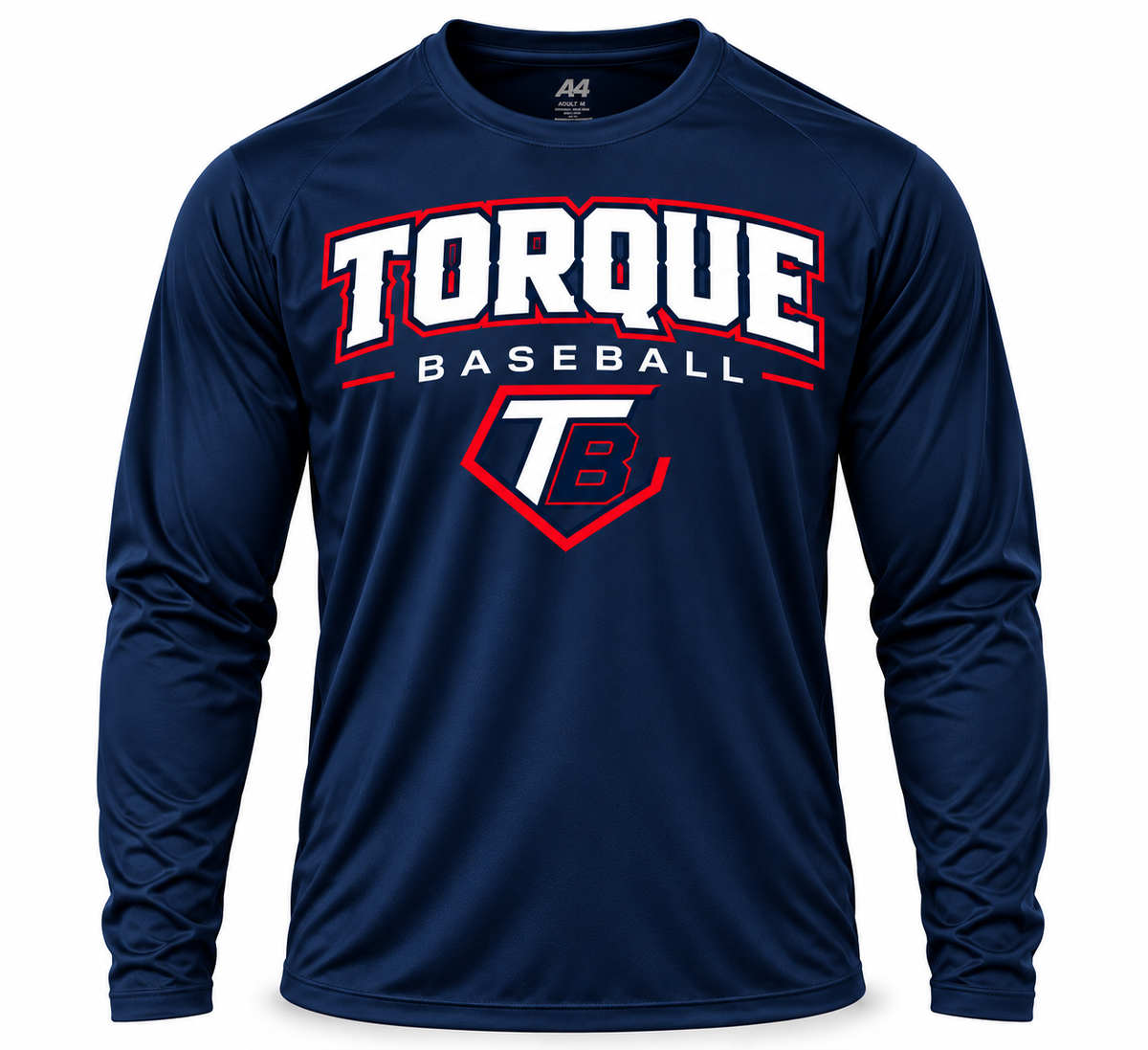 Navy Torque Performance Shirt Long Sleeve