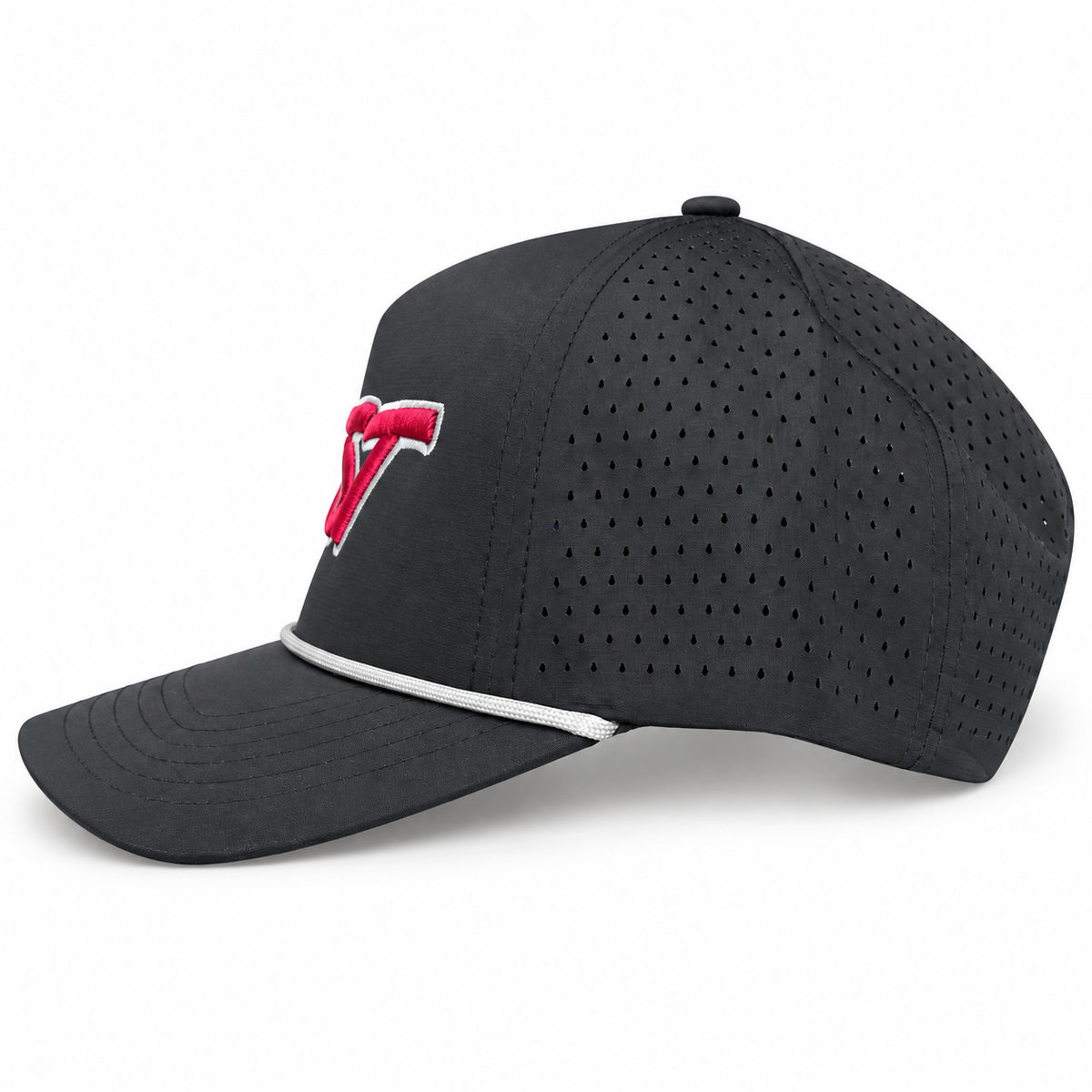 Test Baseball Black Performance Rope Hat