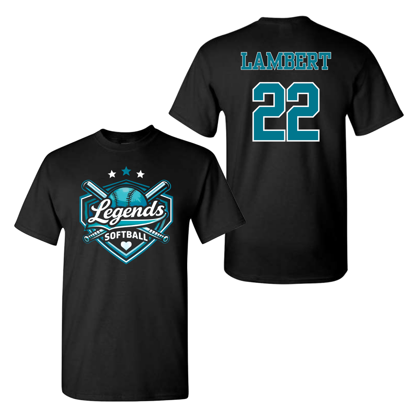 Legends Softball Custom Name & Number Practice Shirt