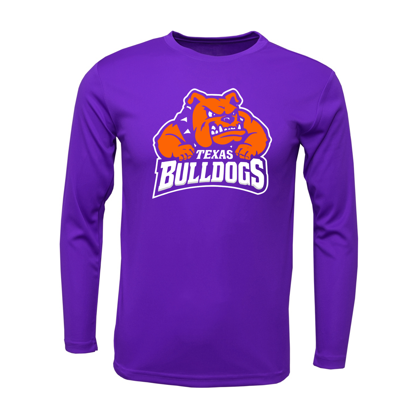 Long Sleeve Purple DriFit Texas Bulldogs Shirt – Texas Bulldogs Select Baseball | Performance Baseball Training Tee