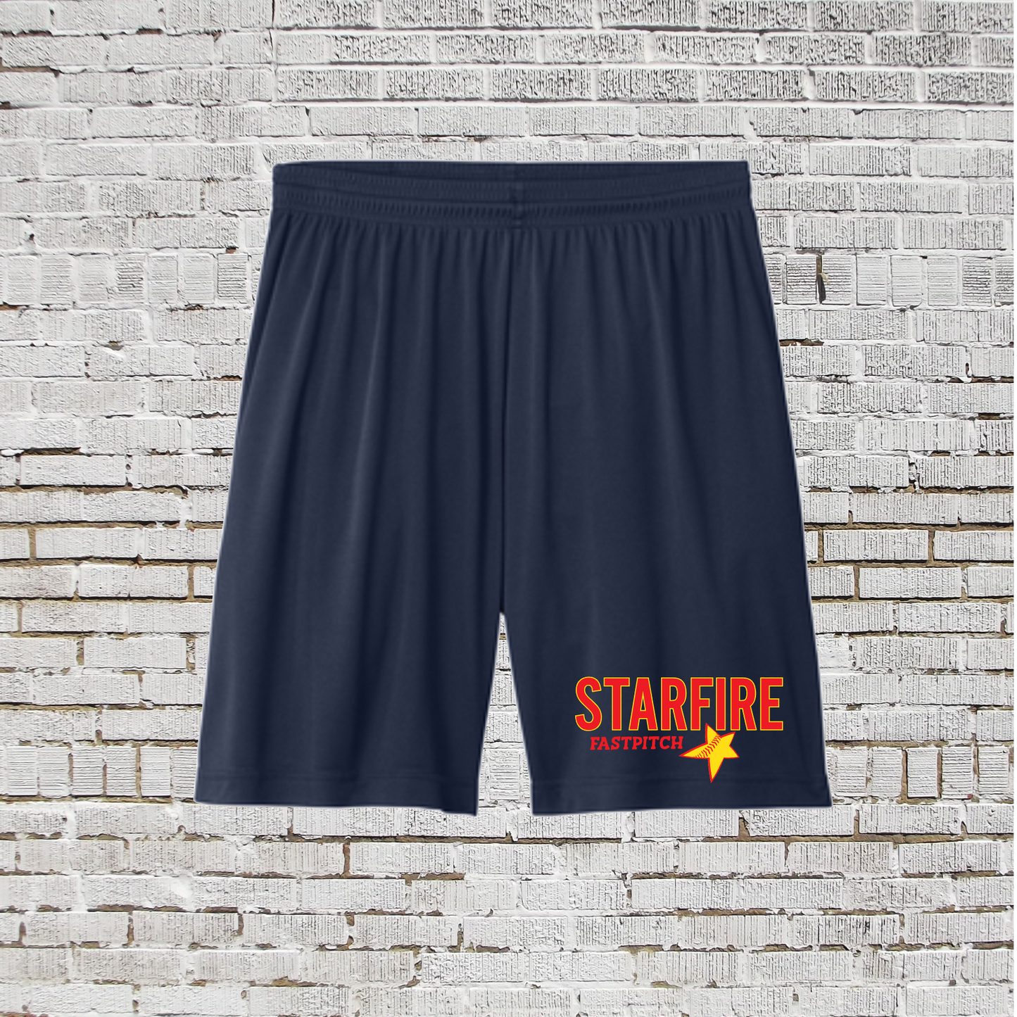 Starfire Fastpitch Shorts, Navy Drifit Shorts, Starfire Softball Spiritwear