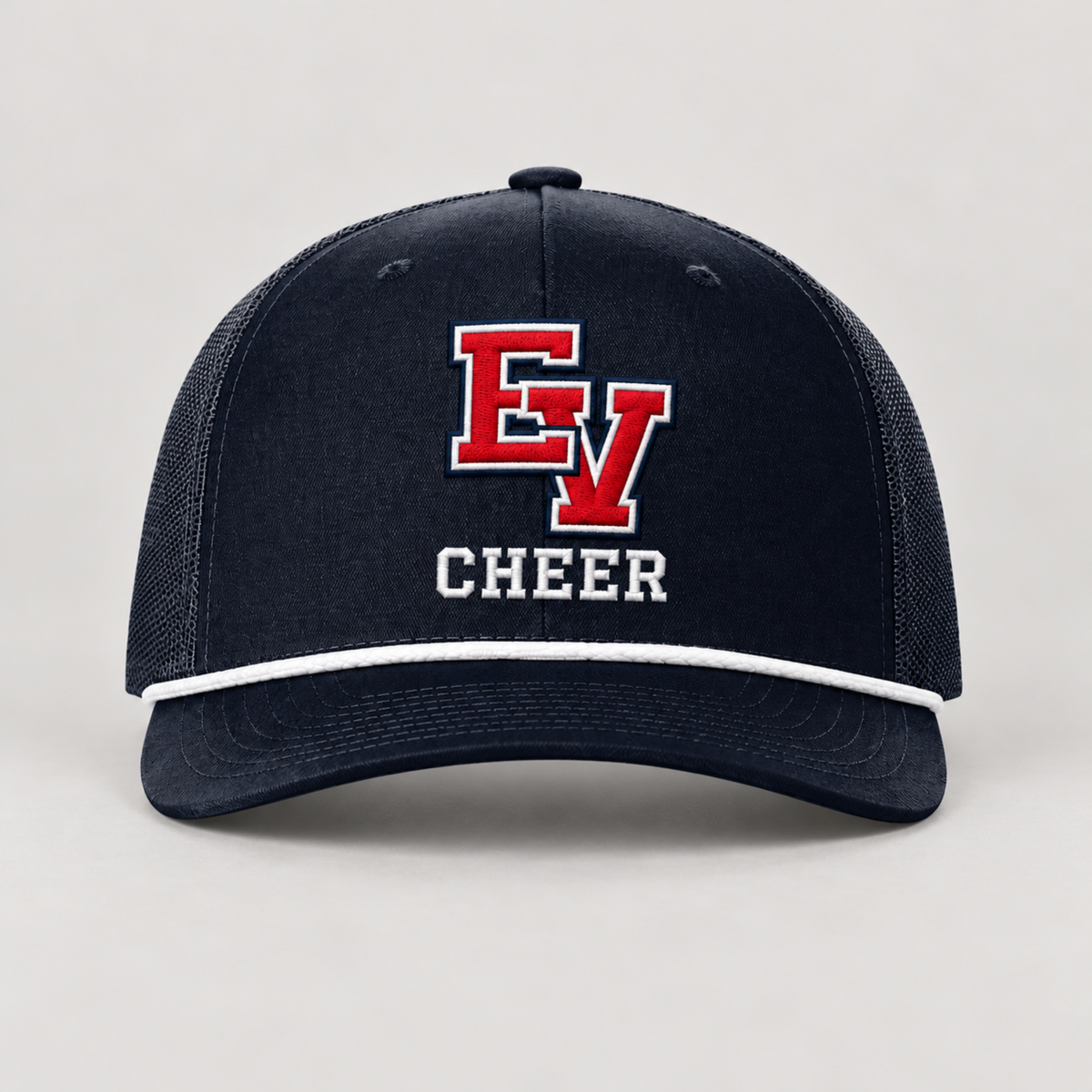 East View Cheer Embroidered EV Rope Hat - Navy