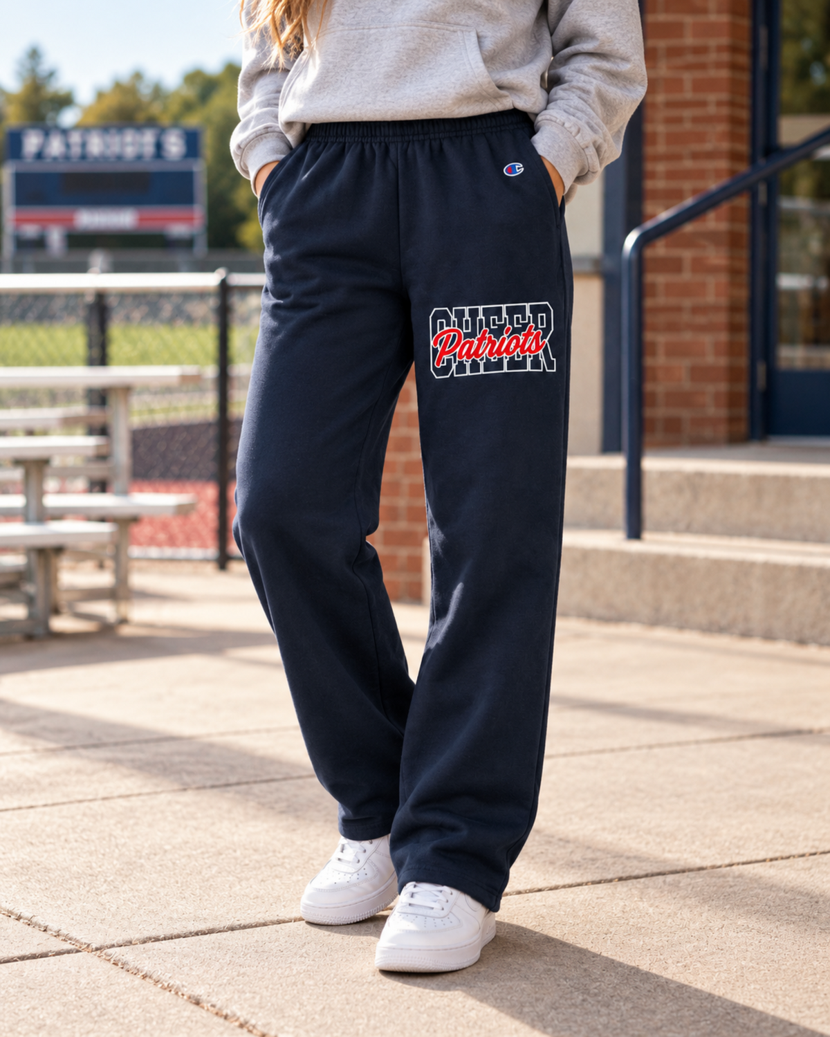 Patriots Cheer Printed Sweatpants - Navy