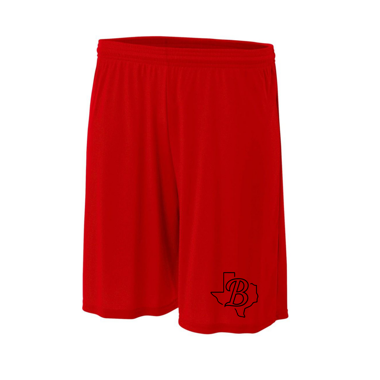 Raging Bulls Performance Red Athletic Shorts