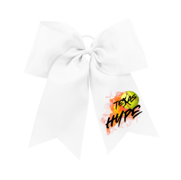 Texas Hype Hairbow, Texas Hype Softball Hair Ribbon