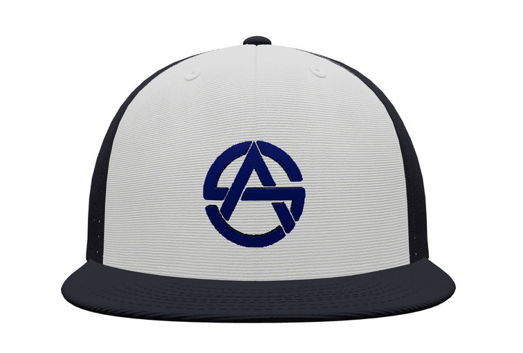 PREORDER San Gabriel Aquatics Flex Fit Cap, Navy SGA Swim Hat, San Gabriel Hat