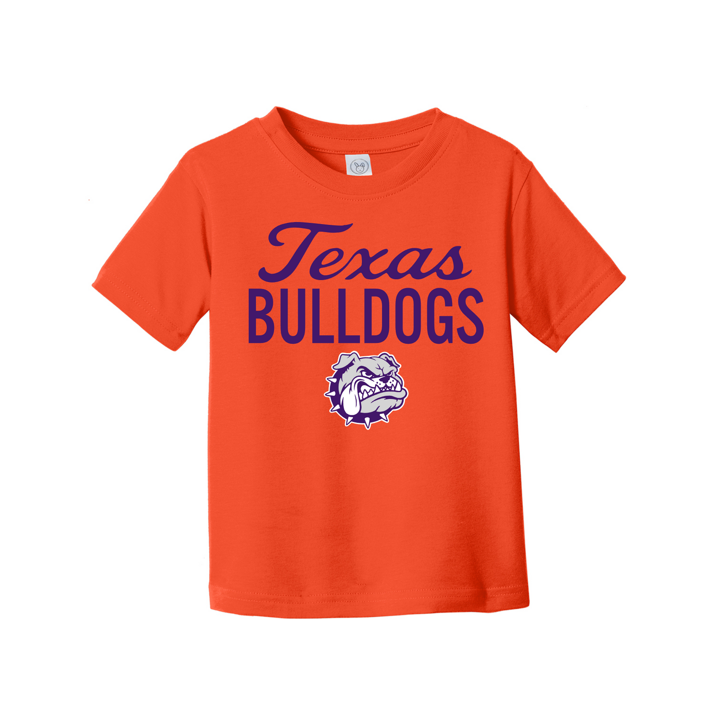 Texas Bulldogs Youth Tee – Orange & Purple Bulldog Shirt