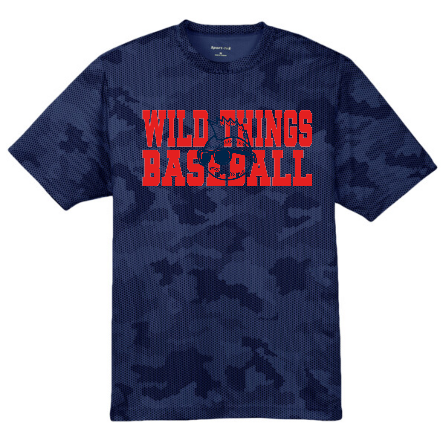 Wild Things Camo Hex Tee, Wild Things Baseball Tshirt