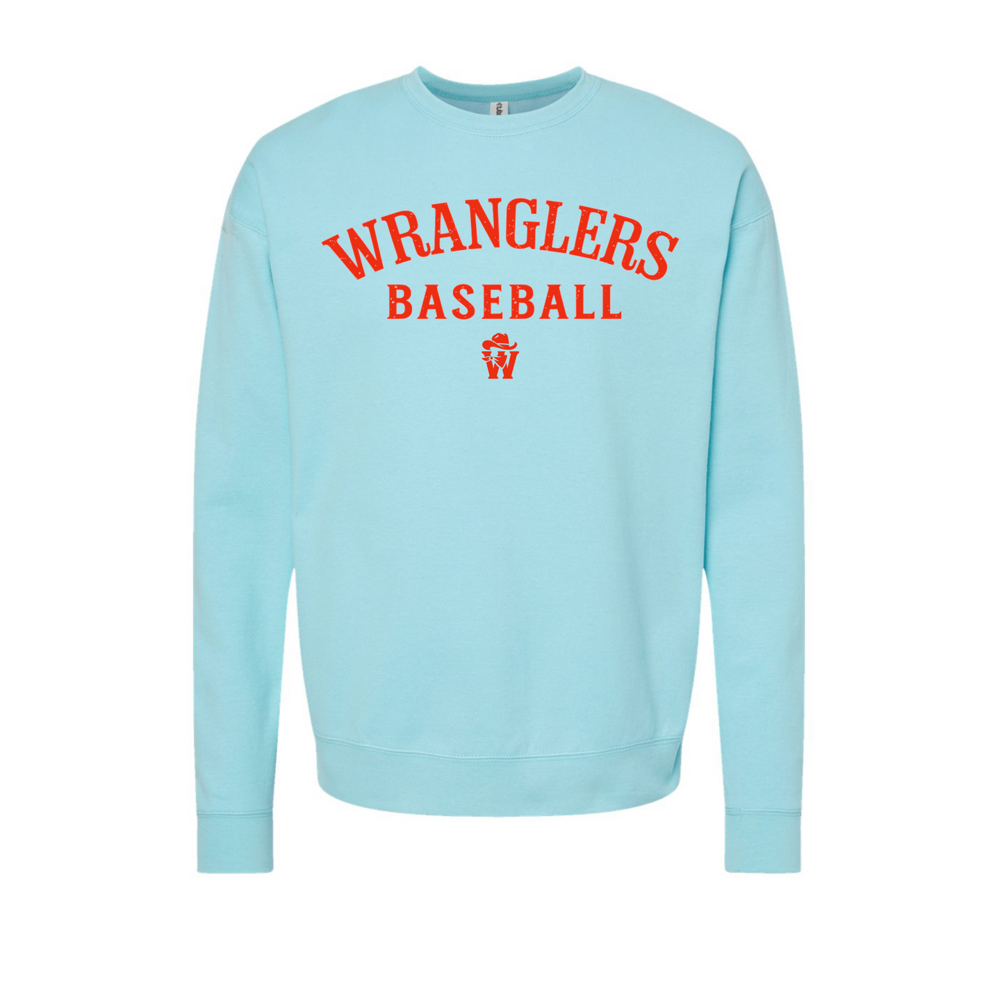 Wranglers Baseball Crewneck Sweatshirt | Baseball Spirit Wear Sweatshirt