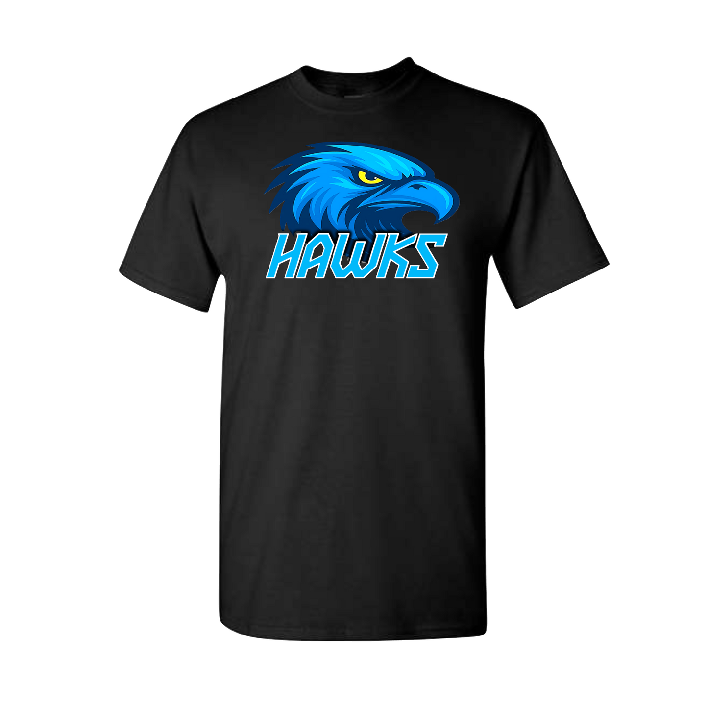 Black Hawks Baseball Tee, Hawks Baseball Shirt, Short Sleeve Hawks Drifit Shirt