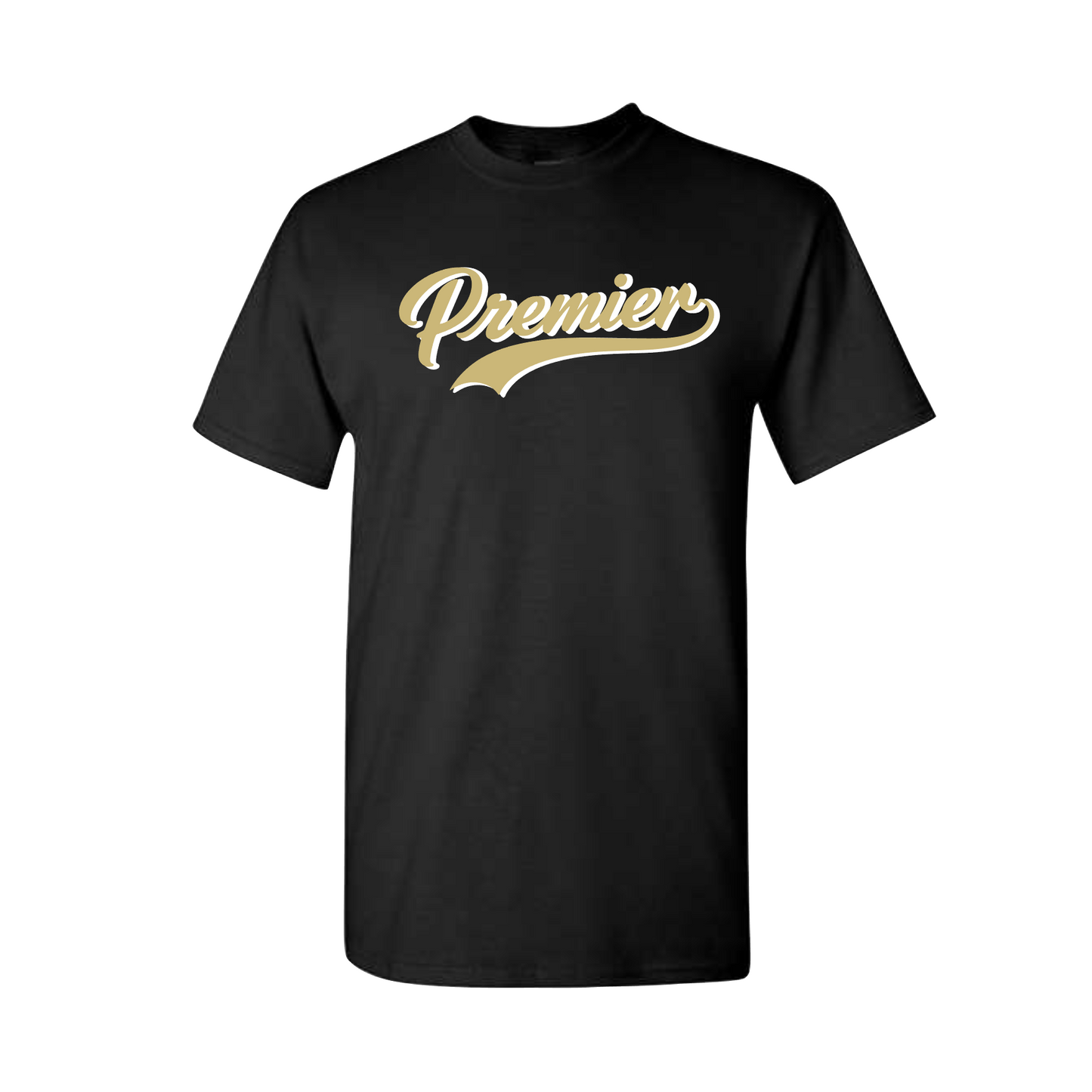 Black Premier Baseball Drifit T-Shirt | Classic Team Spirit Tee
