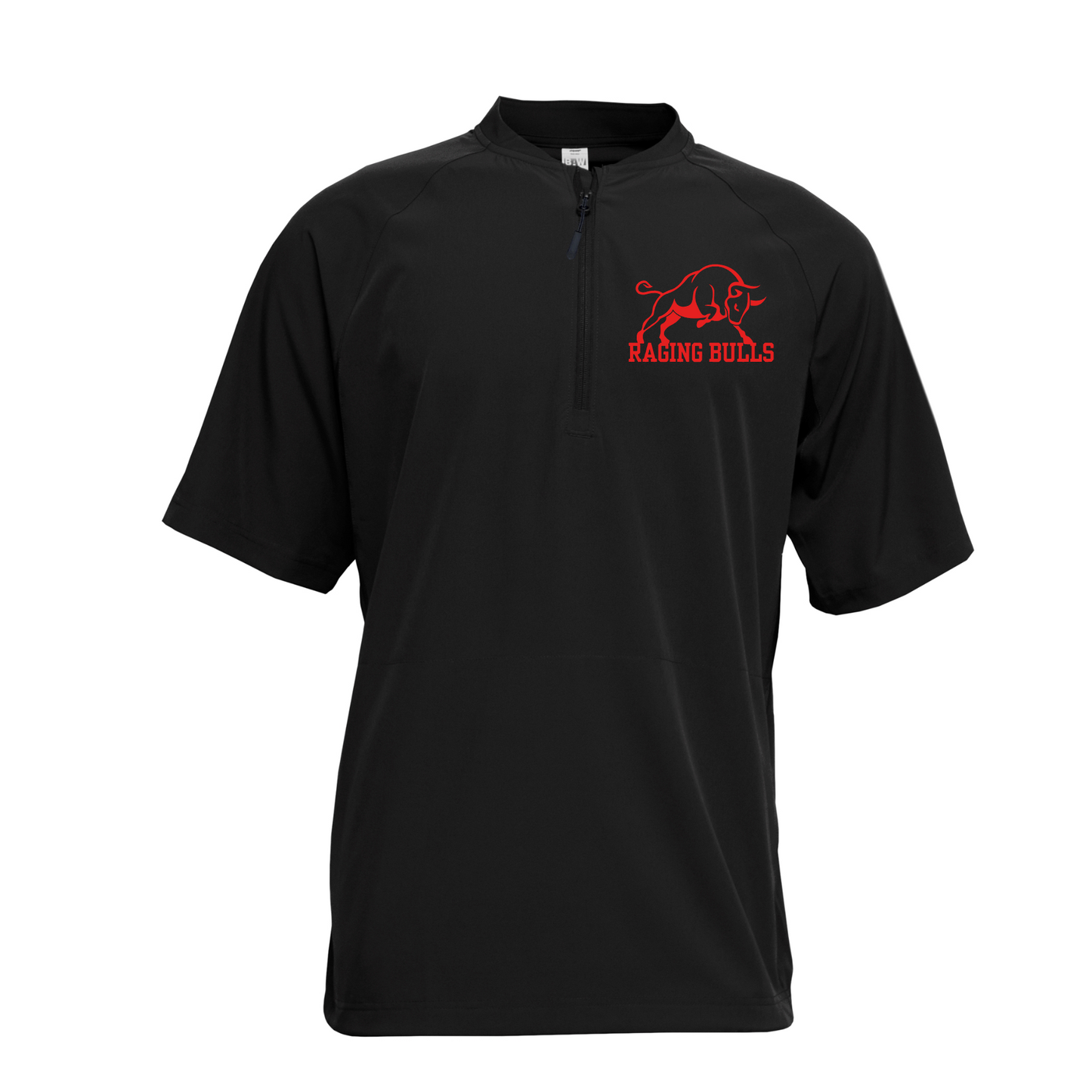 Short Sleeve Black Cage Jacket – Raging Bulls Logo