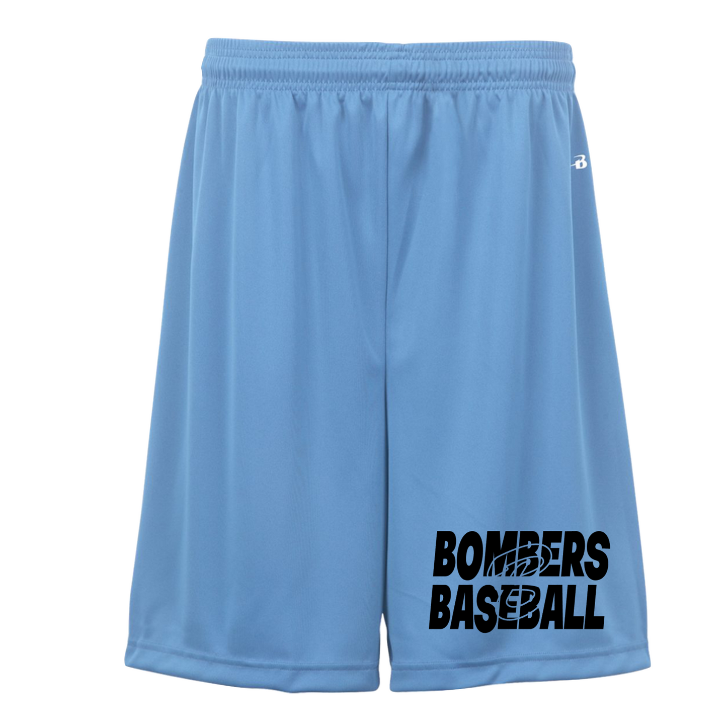 Columbia Blue Drifit Shorts, Georgetown Bombers Shorts, Bombers Baseball Shorts