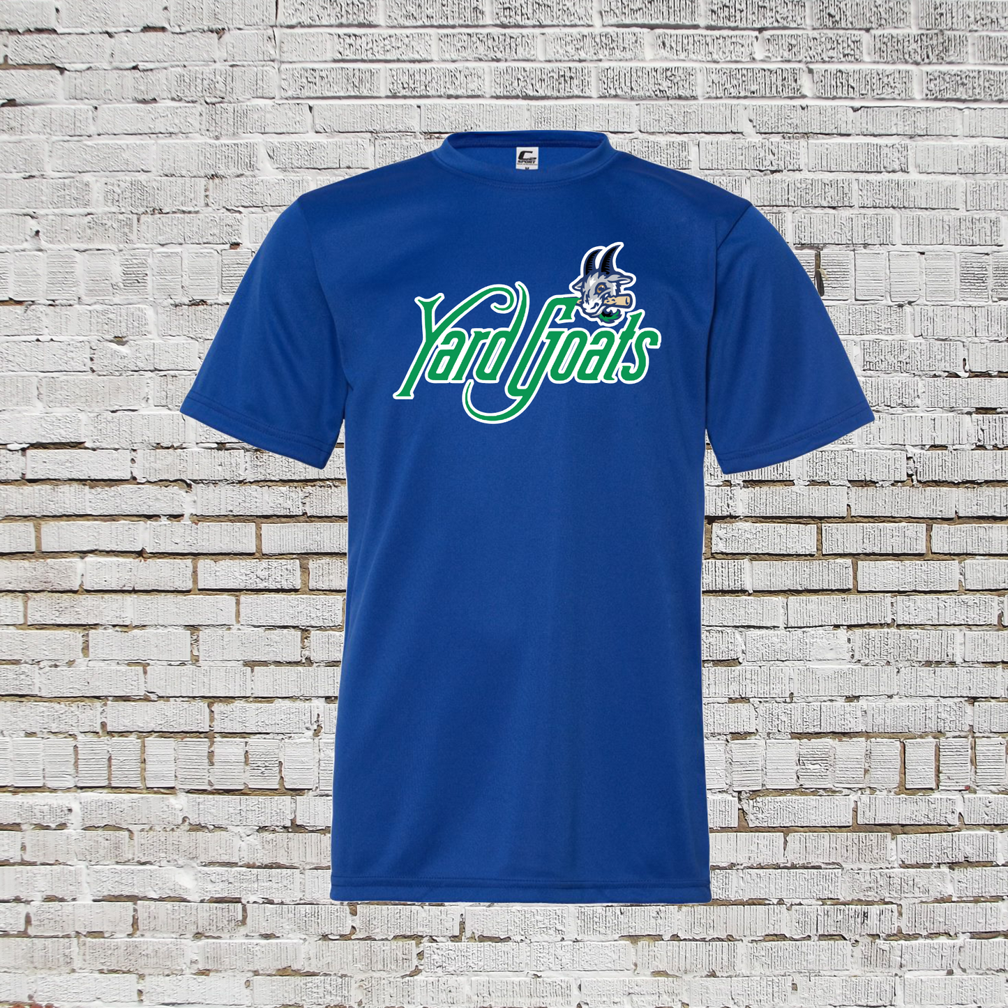 Yard Goats Baseball Tee, Royal Yard Goats Baseball Shirt, Short Sleeve Yard Goats Baseball Drifit Shirt