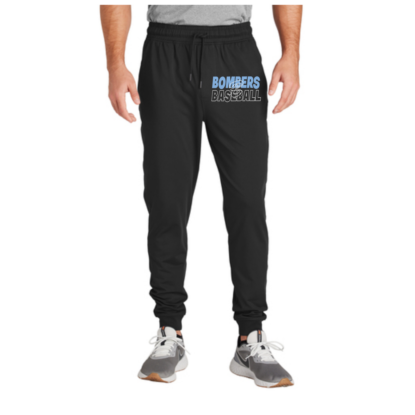 Bombers Baseball Black Joggers, Bombers Baseball Coach Pants, Black Joggers