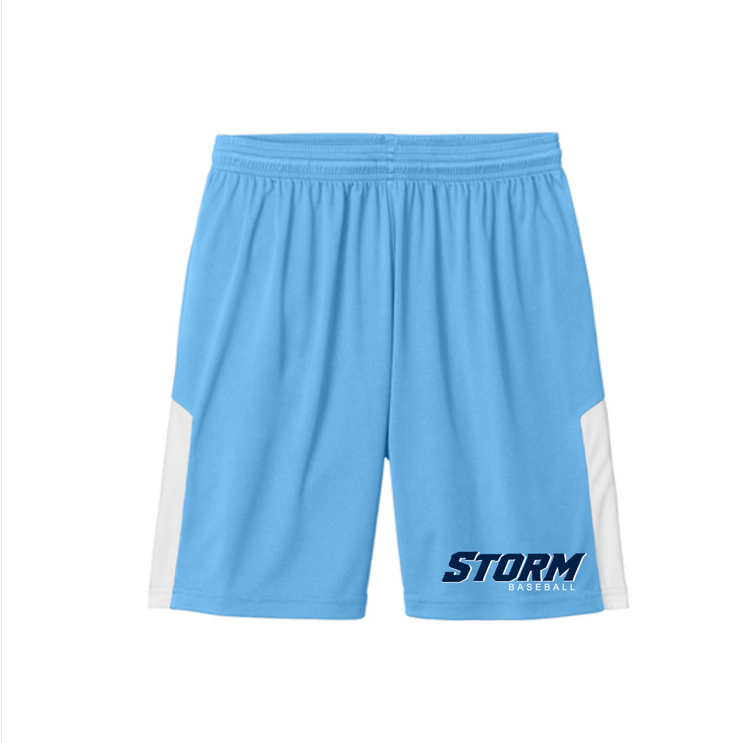 Carolina Blue Storm Baseball Training Shorts, Hutto Storm Baseball Shorts, Mens Storm Baseball Running Shorts