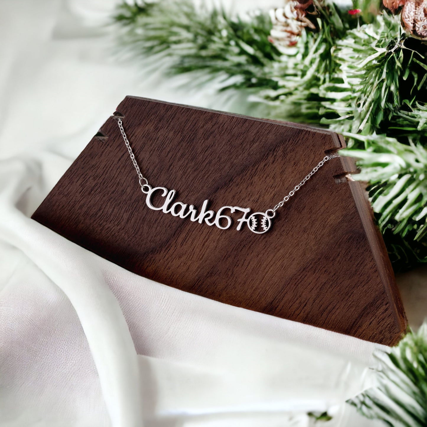 Baseball Number Necklace, Baseball Gift, Custom name Necklace, Initial Necklace, Sport jewelry, Sports Mom Necklace, Jersey Sport Numbers, Mom Gift