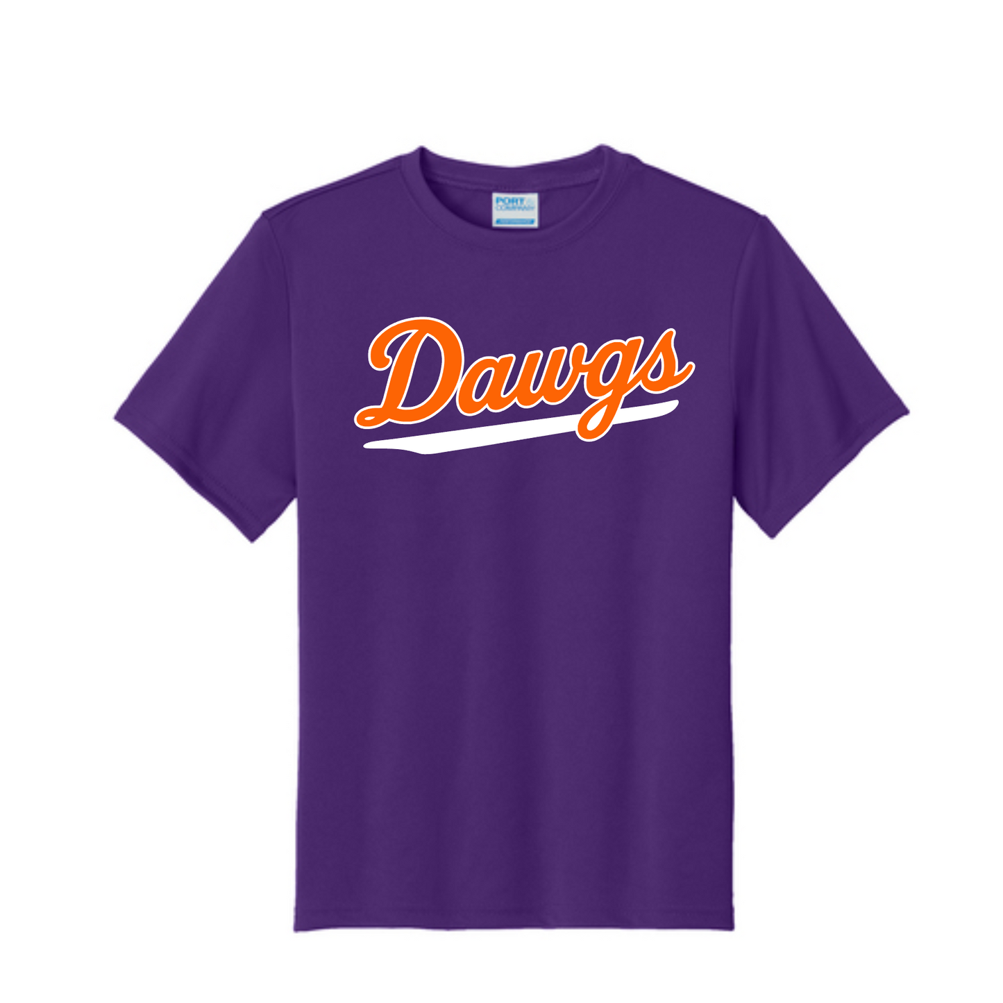 Purple DriFit Texas Dawgs Shirt – Texas Bulldogs Select Baseball | Performance Baseball Training Tee