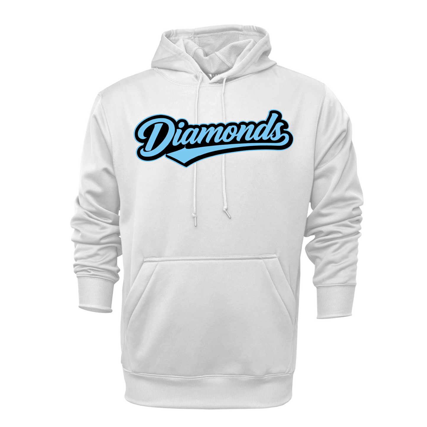Diamonds Softball White Hoodie – Team Spirit Sweatshirt