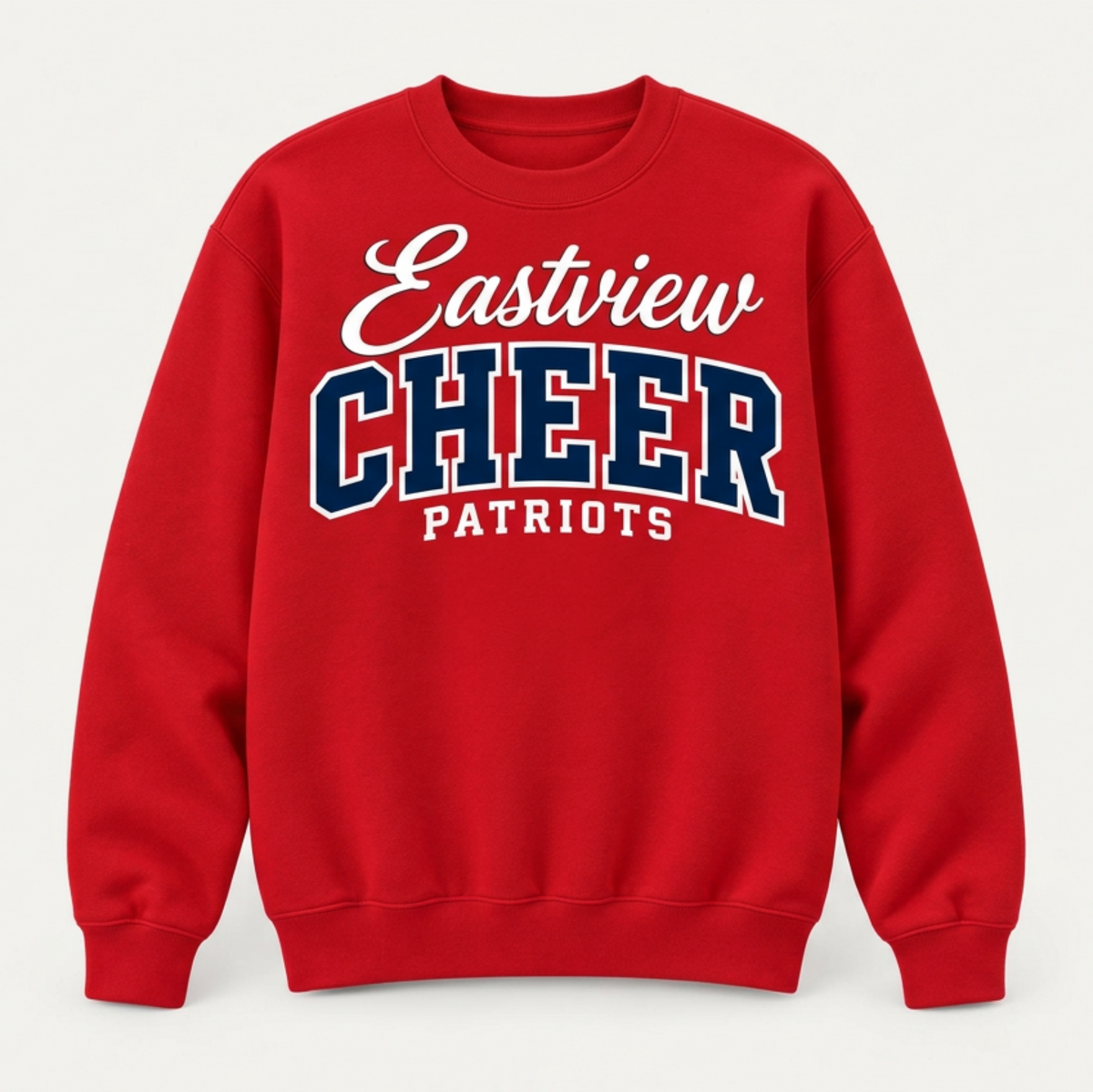 Eastview Patriots Cheer Varsity Crewneck - Red