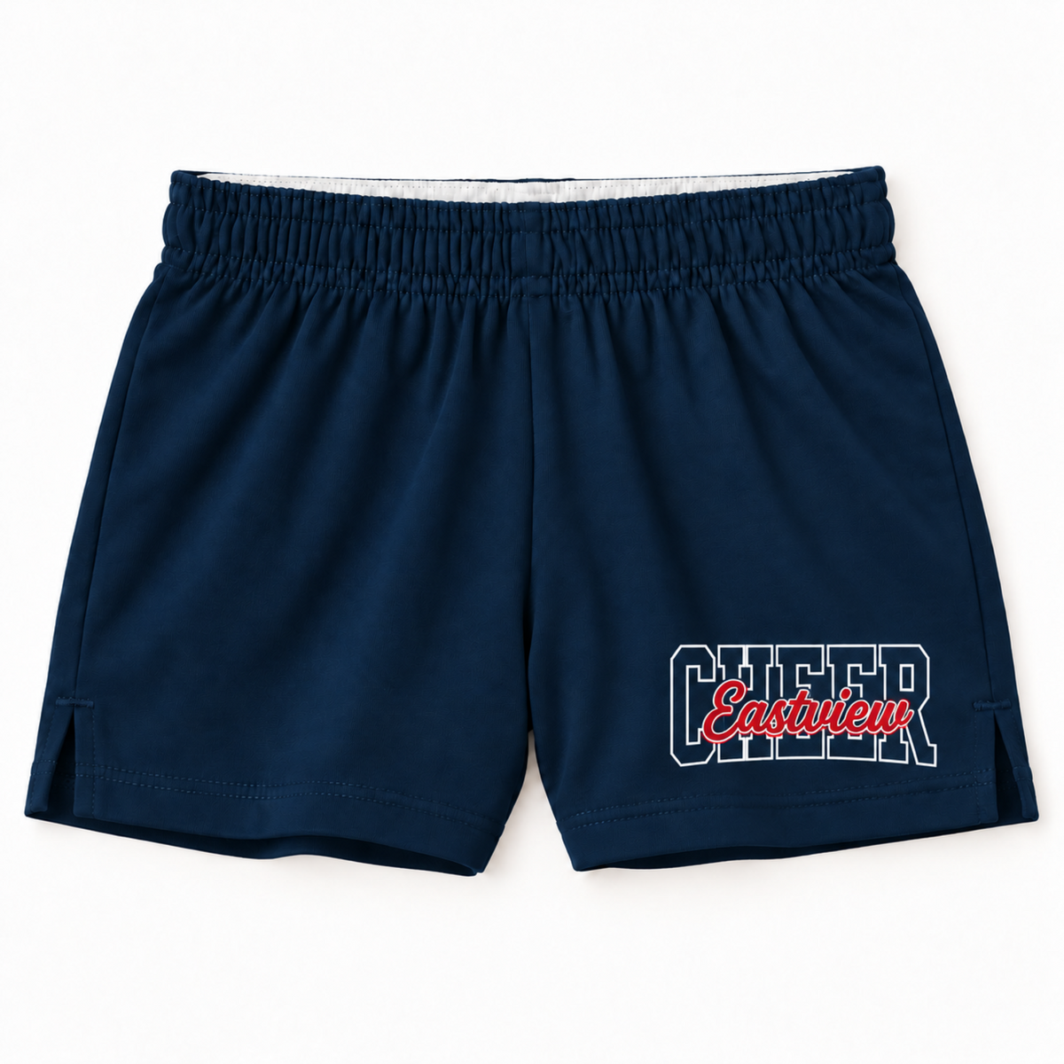 Eastview Patriots Cheer Printed Squad Shorts - Navy