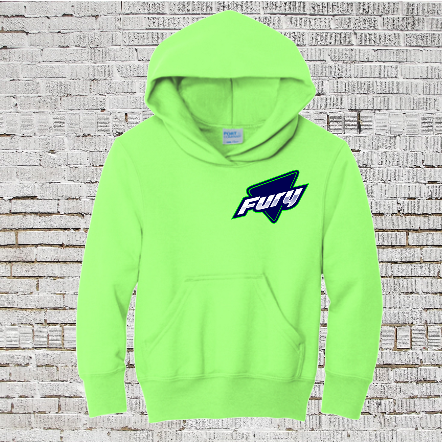 Fury Baseball Hoodie, Green Hoodie, Fury Baseball Sweatshirt