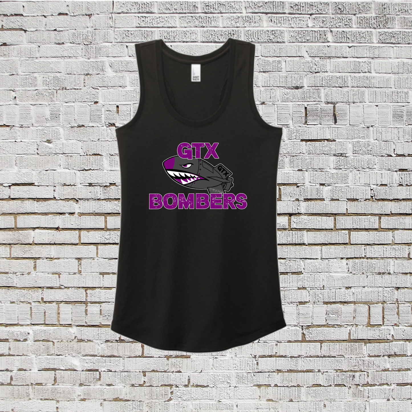Black Bombers Tank, Black GTX Bombers Softball Tank