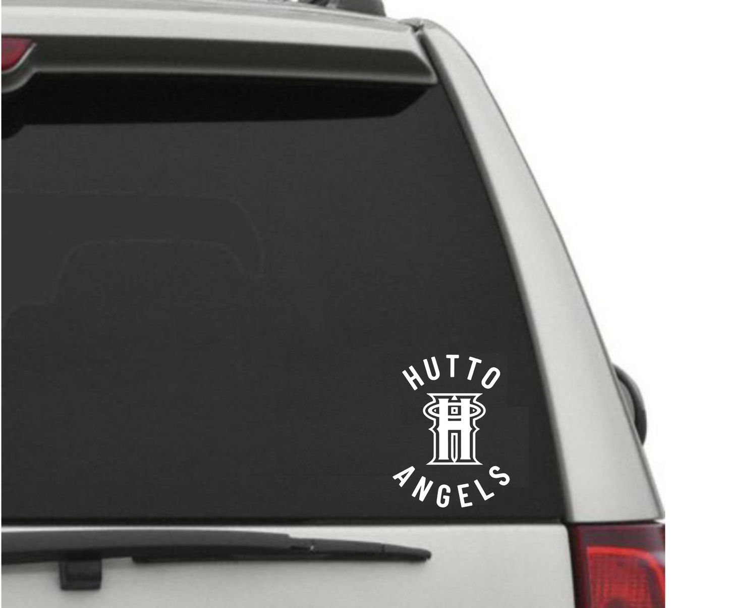 Hutto Angels Baseball Window Decal, Angels Car Decal, Hutto Angels Baseball Sticker