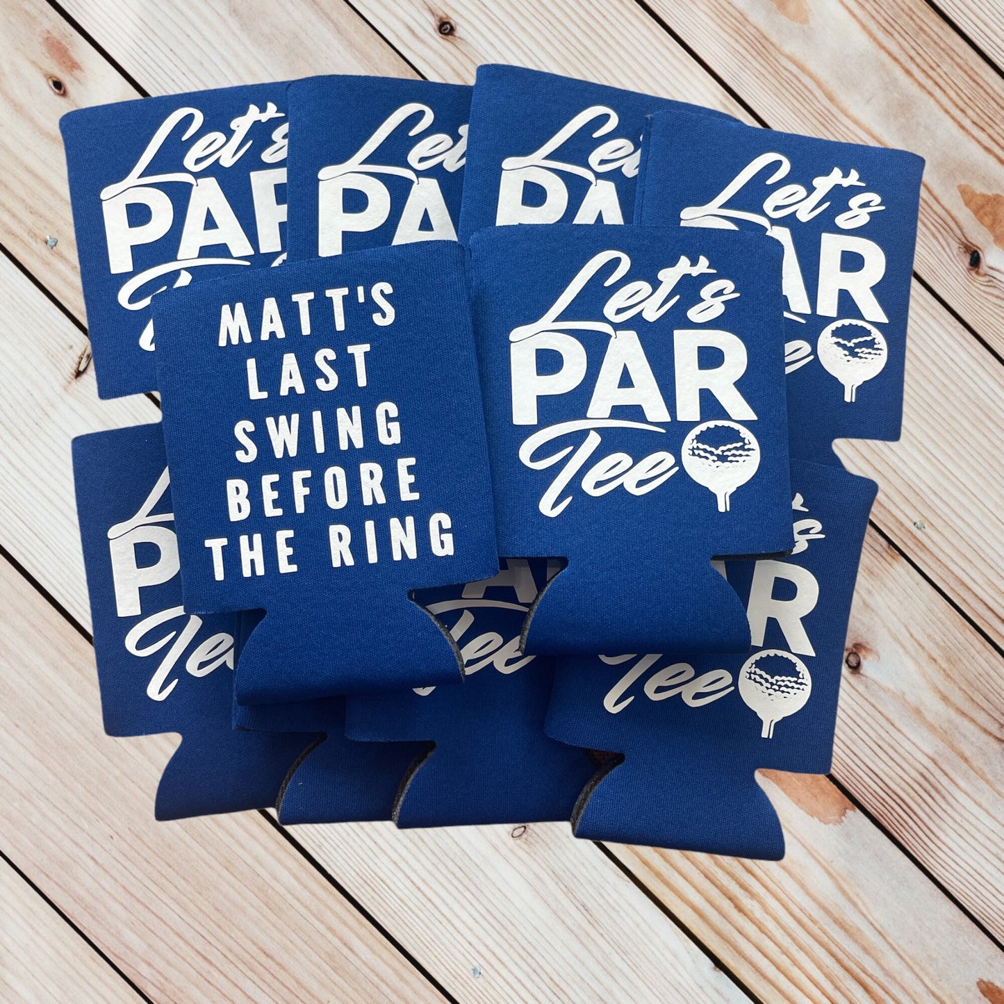 Personalized Golf Can Coolers: Bachelor Party Favors