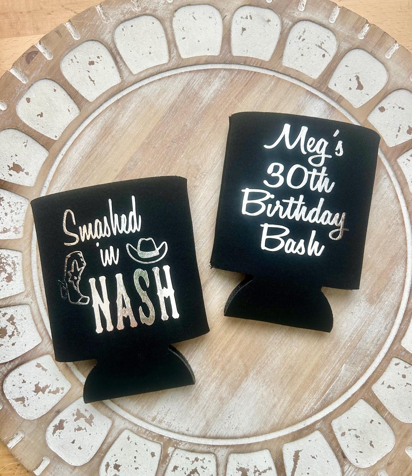 Smashed in Nash Can Coolers: Nashville Bachelorette Party Favors