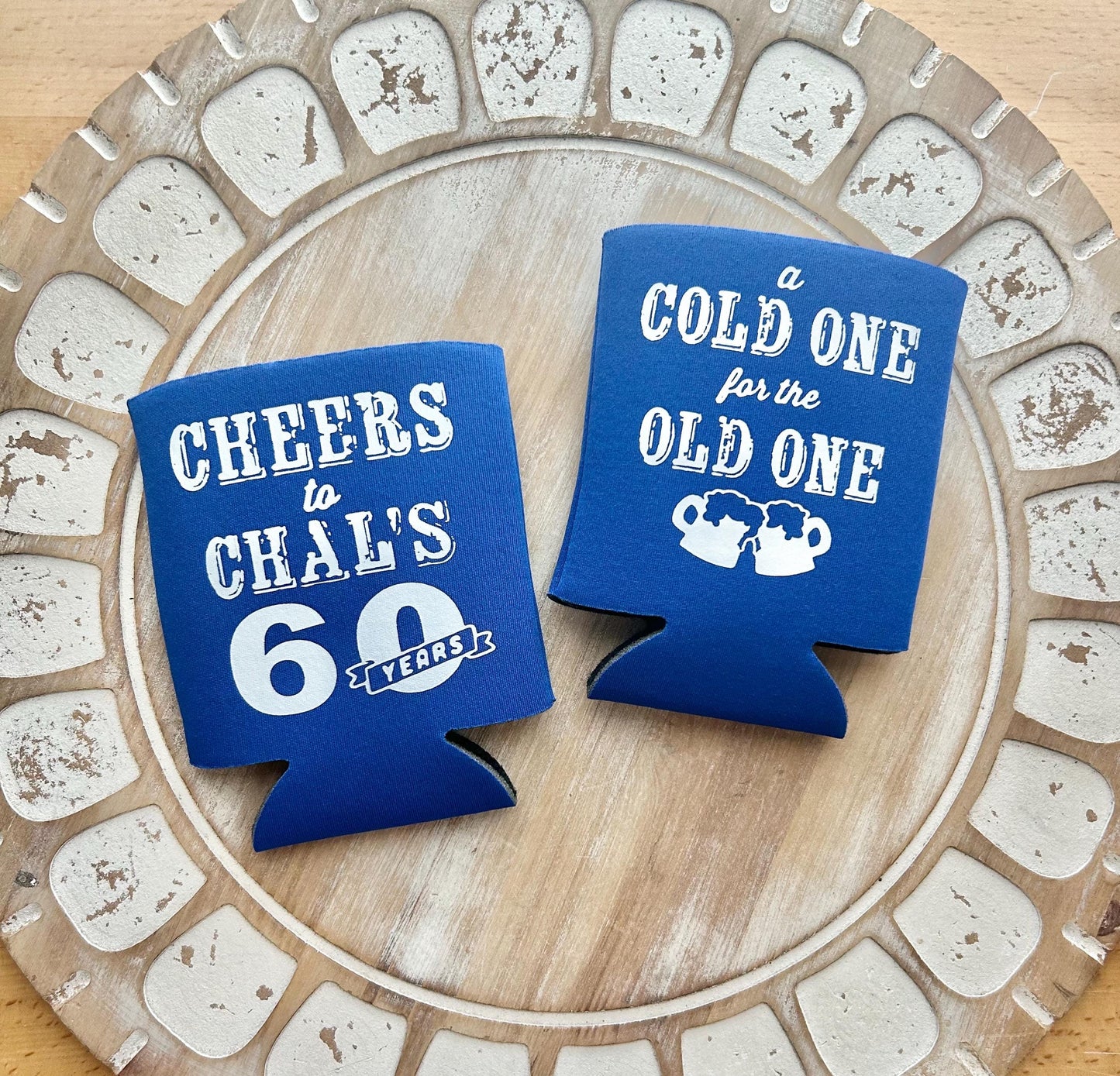 Personalized 60th Birthday Can Coolers: Cheers to 60 Years