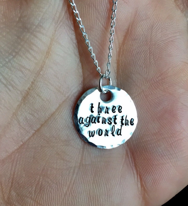 Handstamped Necklace Custom Necklace Personalized Quote Necklace Sentimental Jewelry Gift for Friend Sterling Silver Necklace