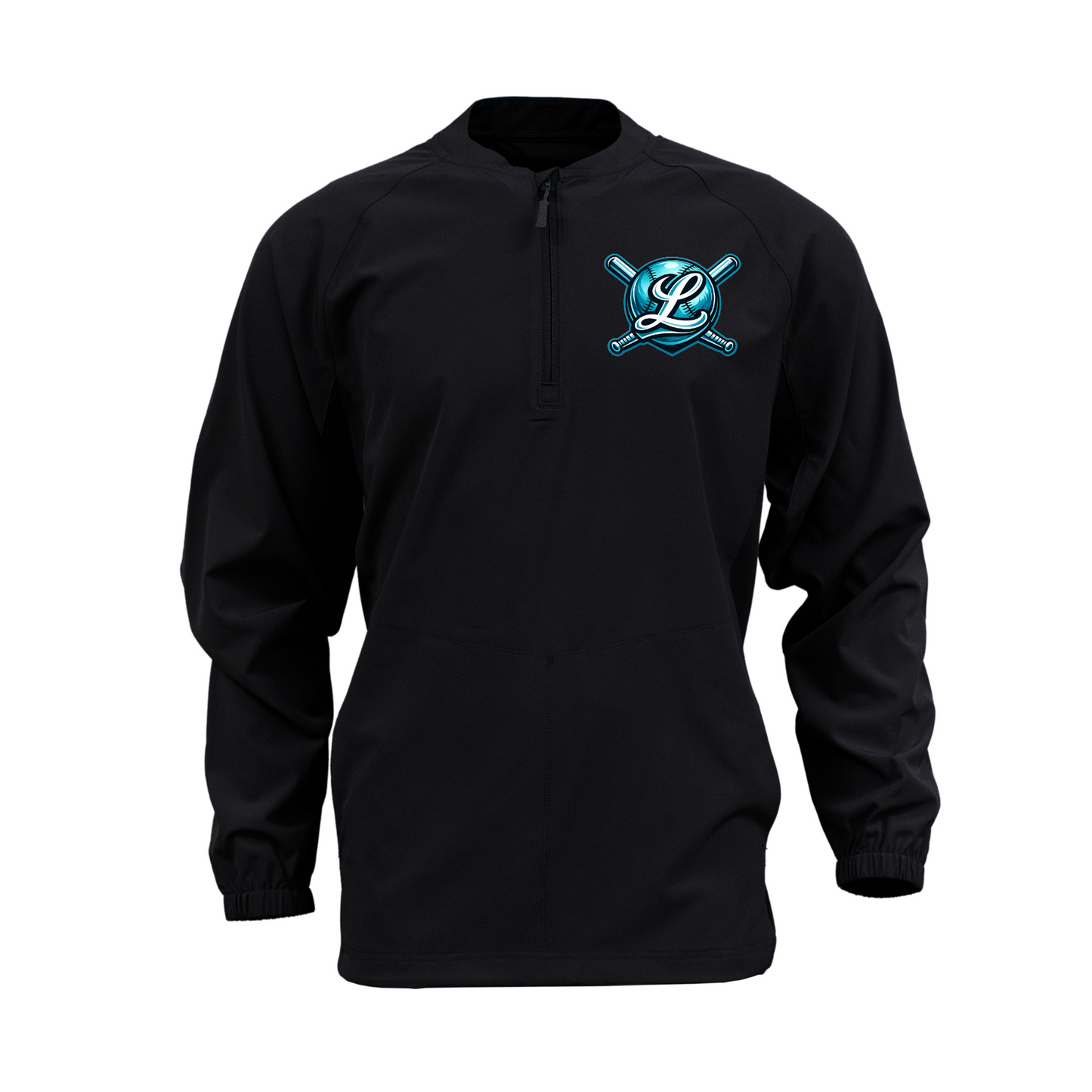 Long Sleeve Black Cage Jacket – Legends Softball Logo | Team Warm-Up Top