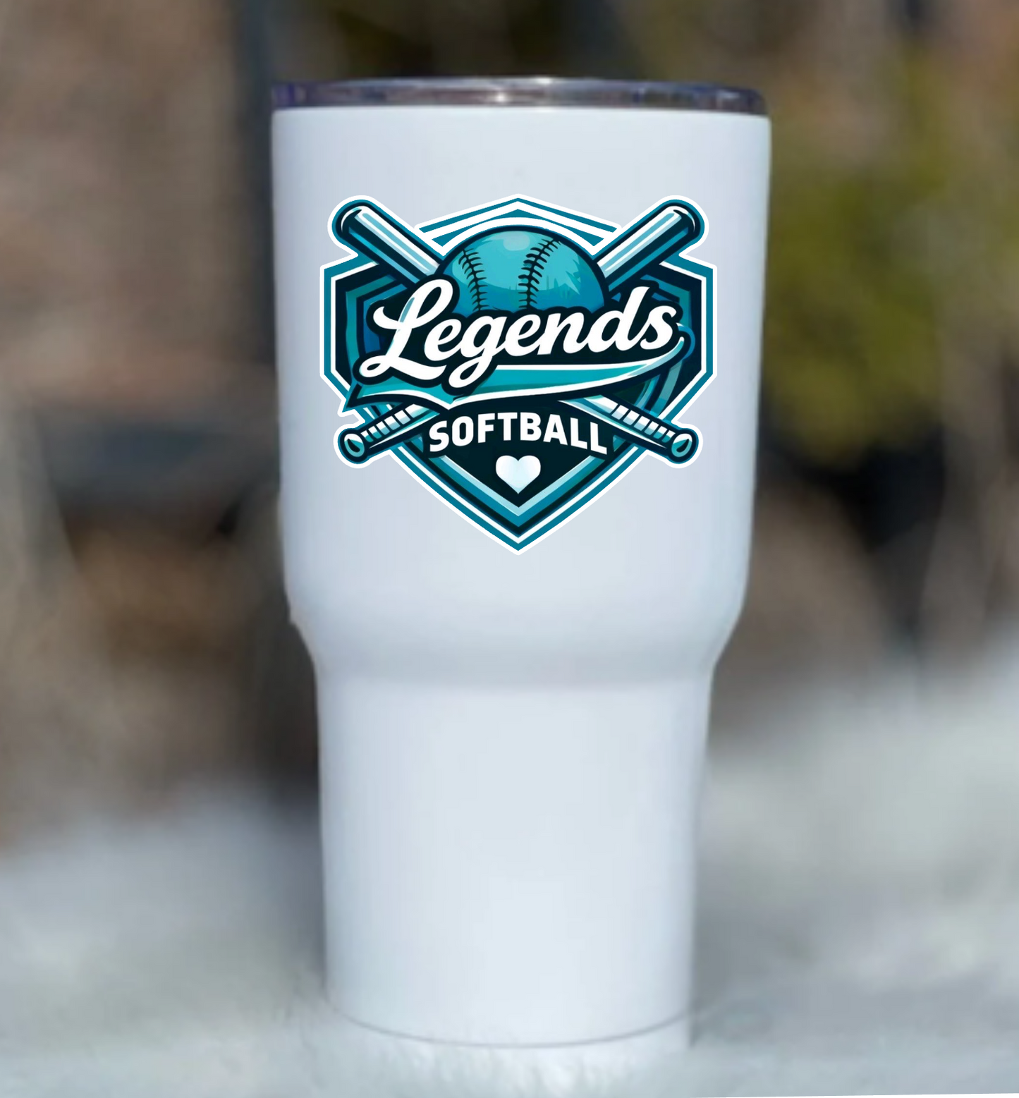 Legends Softball Tumbler Sticker • Sports Team Decal • Water Bottle Sticker for Players & Moms