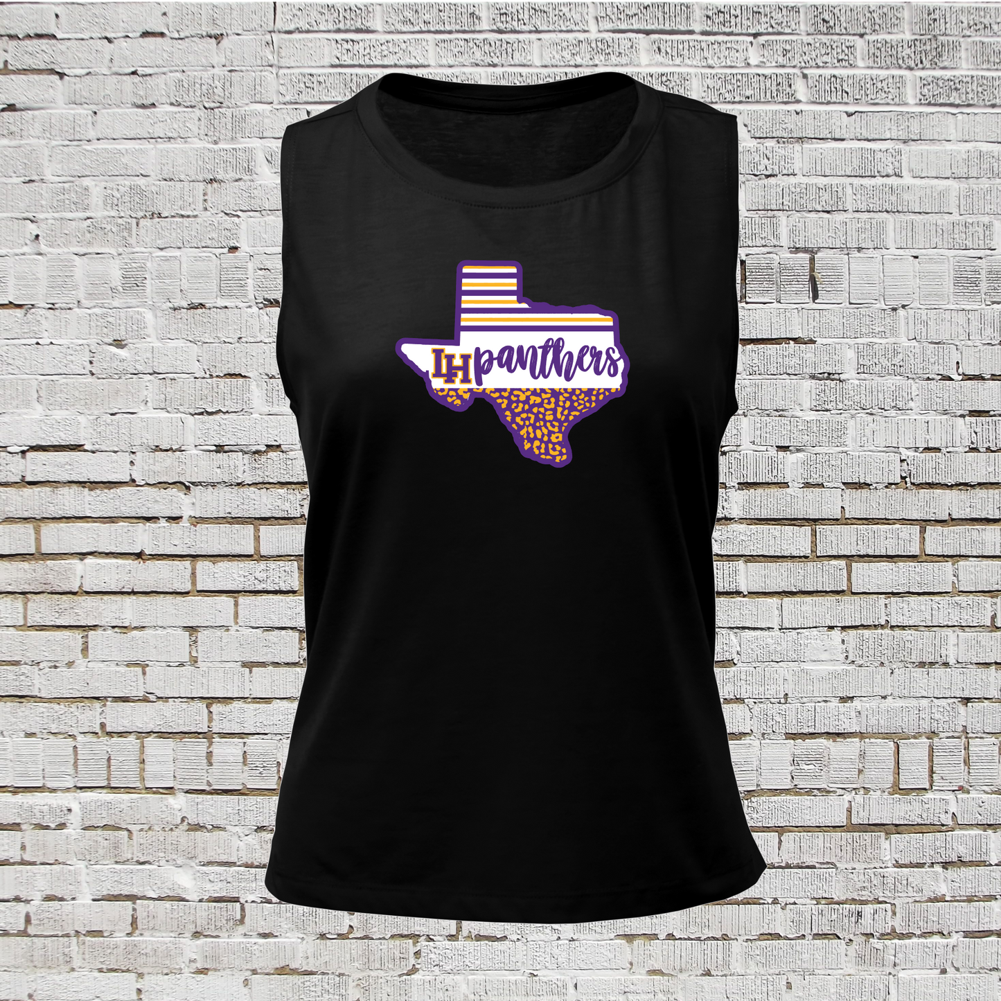 Black Texas Panthers Baseball Tank Top, Liberty Hill Baseball Tank Top, Liberty Hill Tank Top